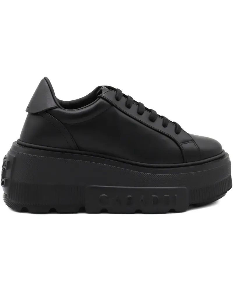 Casadei Sneakers mit Plateau - Schwarz Schwarz