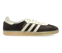 Samba Sneakers mit drei Streifen - Braun