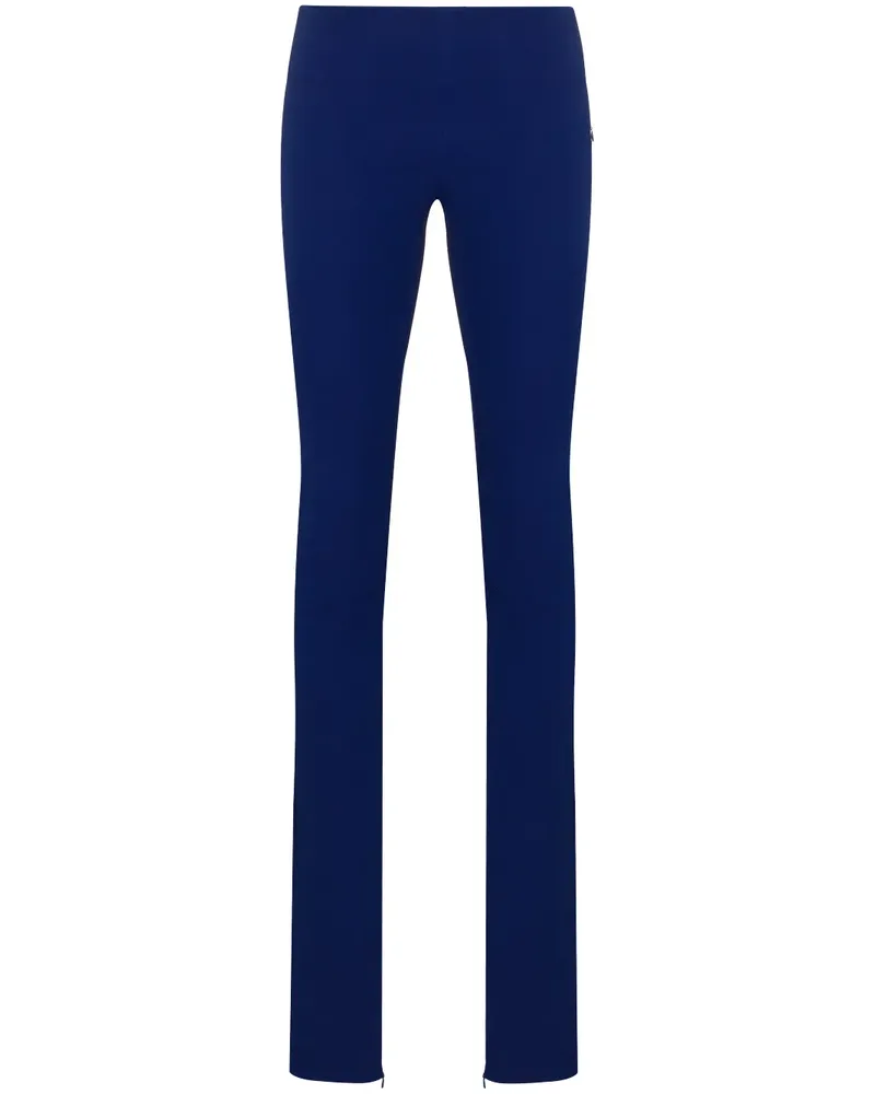 Maximilian Davis Tief sitzende Slim-Fit-Hose - Blau Blau