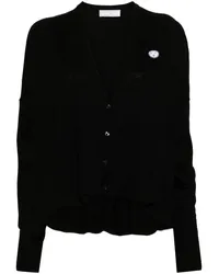 Société Anonyme Cardigan mit Patch Schwarz