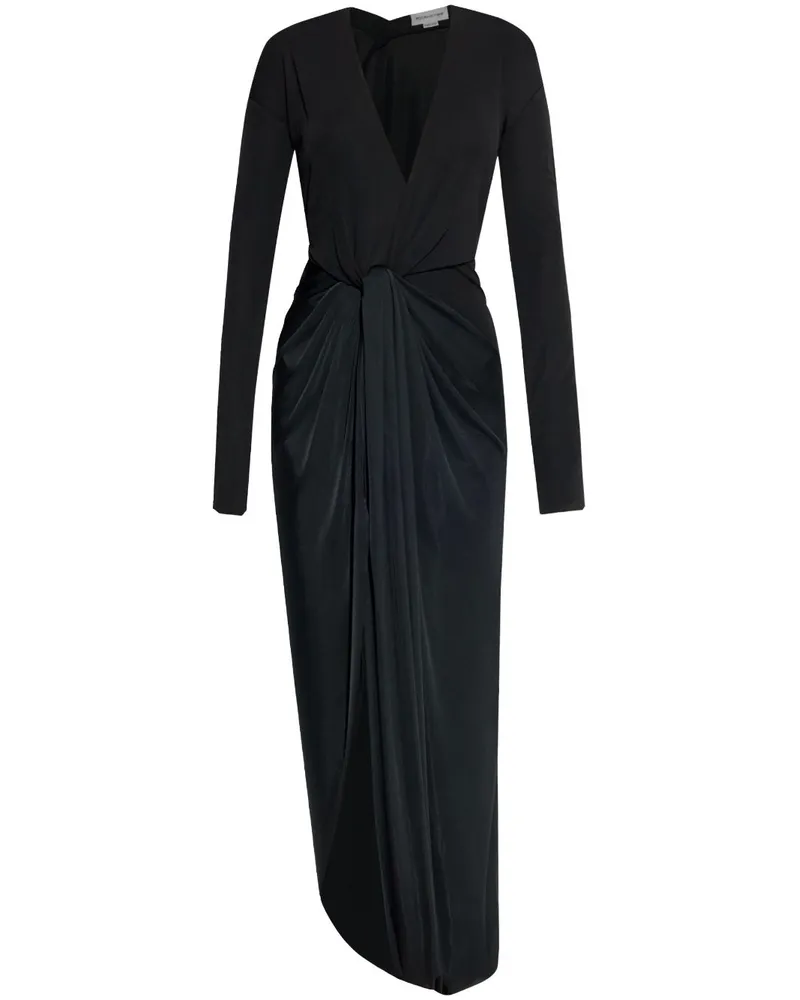 Victoria Beckham Jersey-Abendkleid mit Knotendetail - Schwarz Schwarz