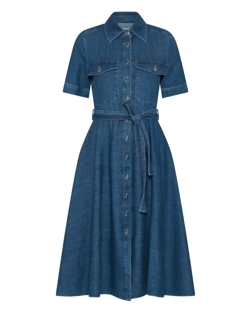 MARELLA Fagotto Midikleid mit Gürtel - Blau Blau
