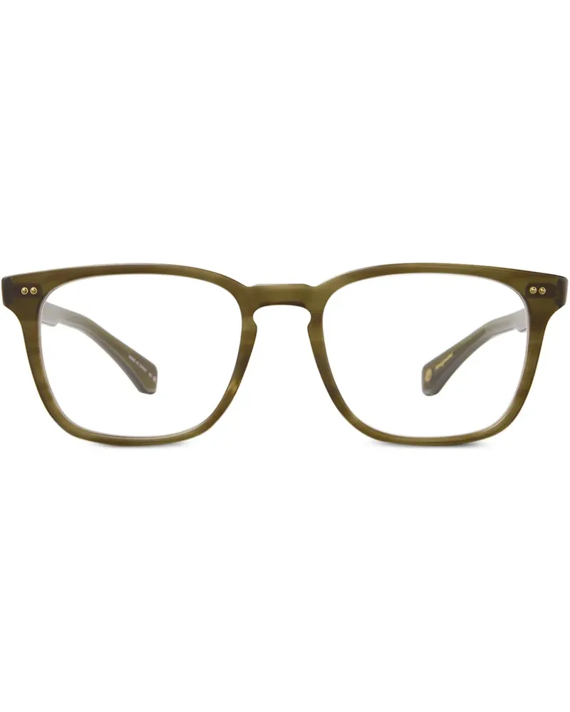 Garrett Leight Brille mit eckigem Gestell - Grün Grün