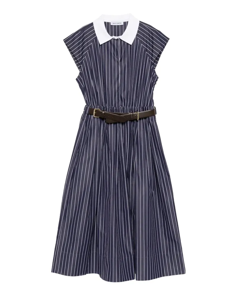 Dice Kayek belted midi dress - Blau Blau