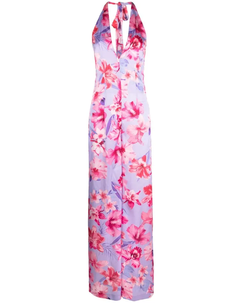 Pinko Jumpsuit mit Print - Violett Violett
