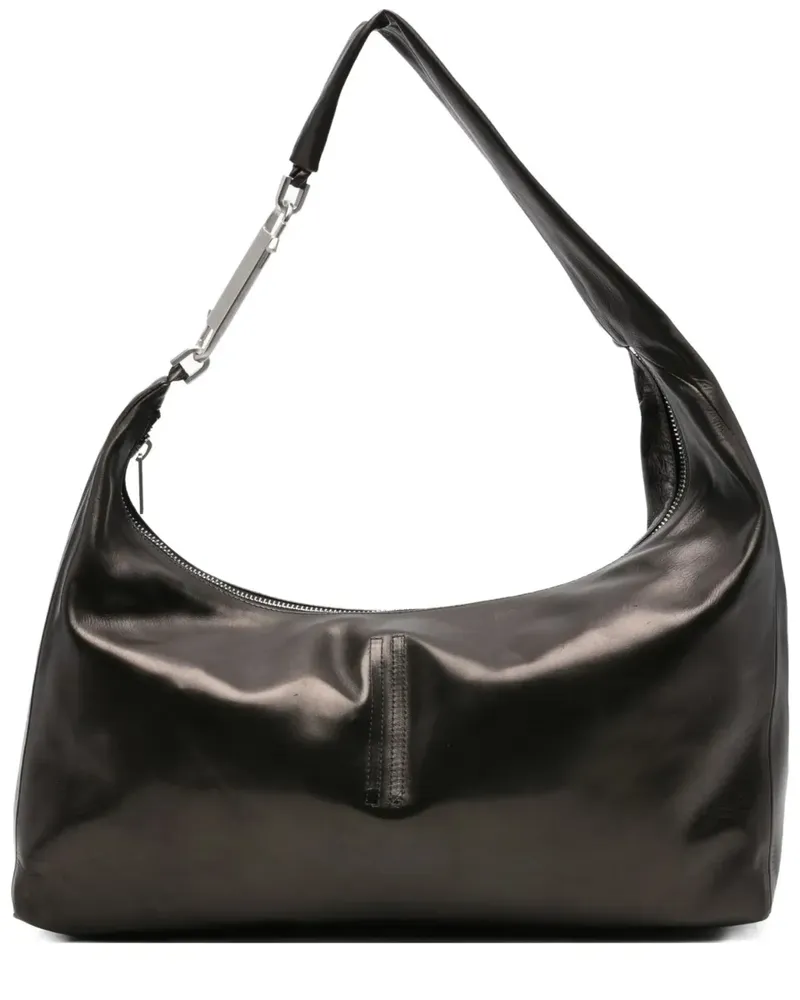 Rick Owens Gemini Schultertasche aus Leder - Schwarz Schwarz