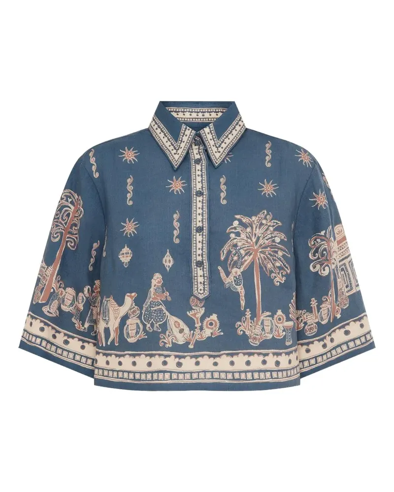 ALEMAIS Acacia top - Blau Blau