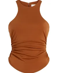 Cinq à Sept Gerüschtes Sonya Tanktop Braun