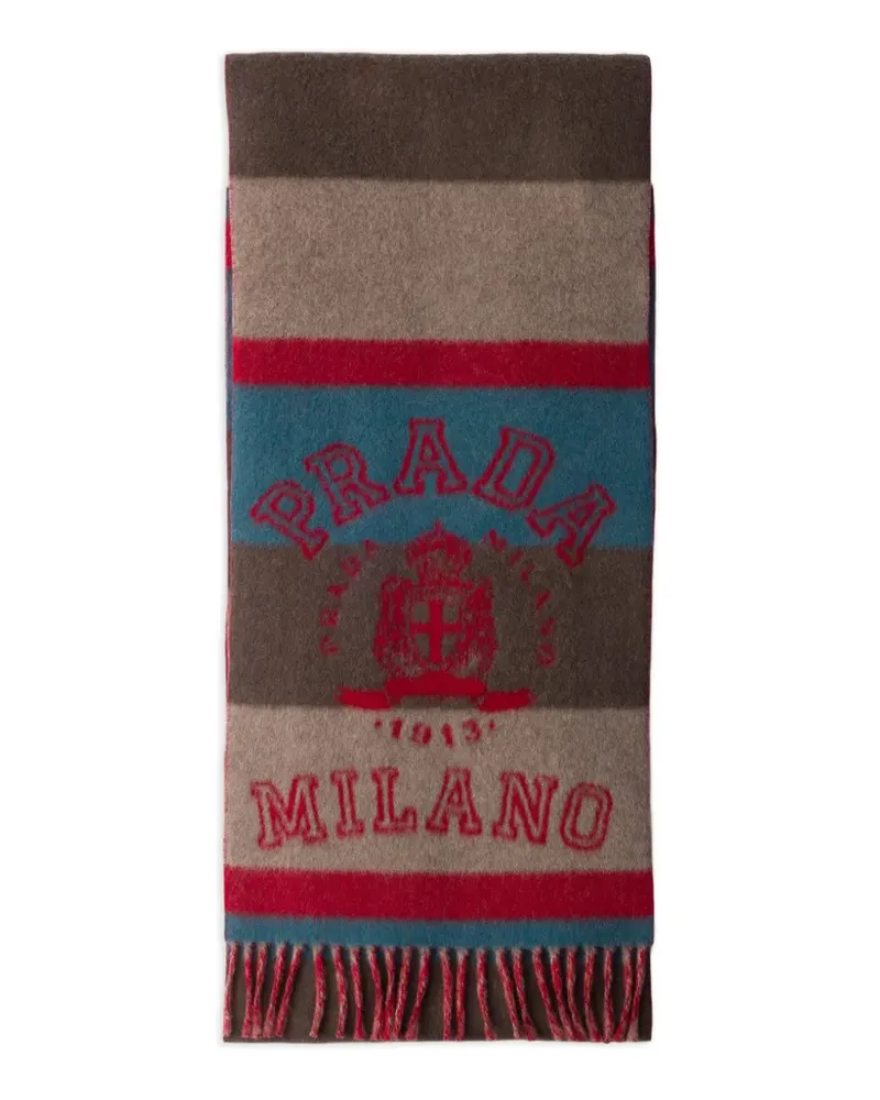 Prada Strickschal aus Wolle und Kaschmir - Rot Rot