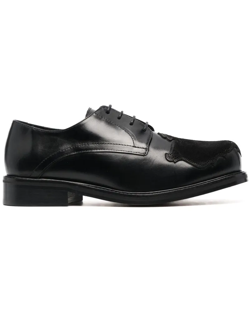 STEFAN COOKE Shield Martlett Derby-Schuhe Schwarz