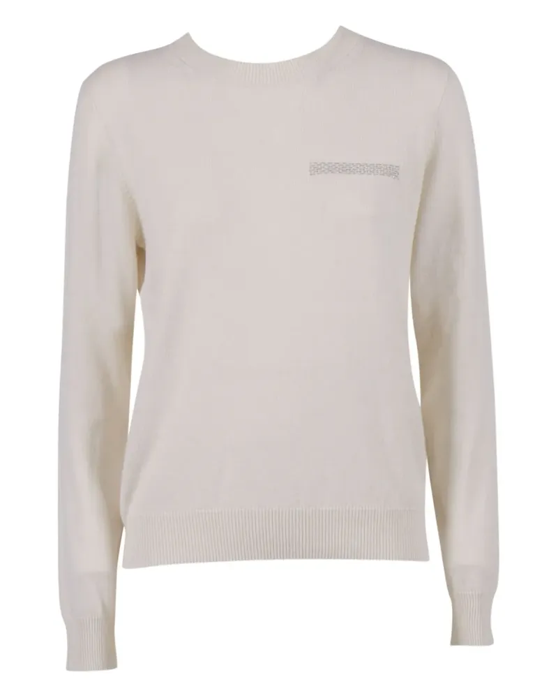 Peserico embellished sweater - Nude Nude