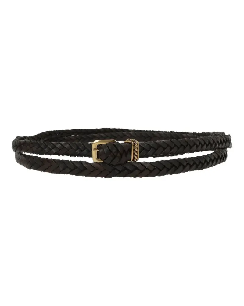Etro braided buckled belt - Braun Braun