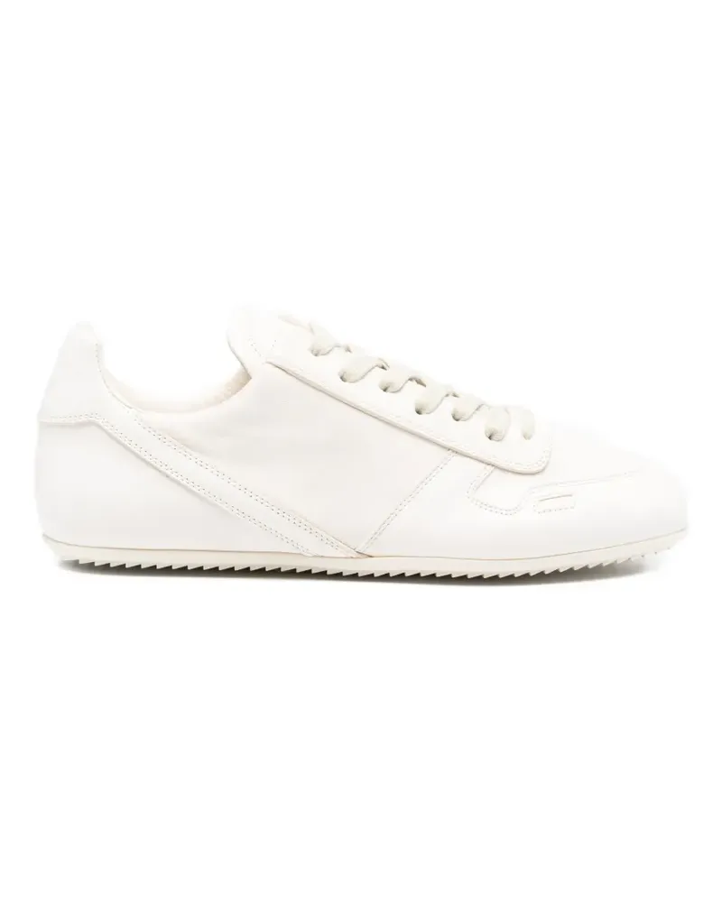 Rick Owens low top leather sneakers - Weiß Weiß