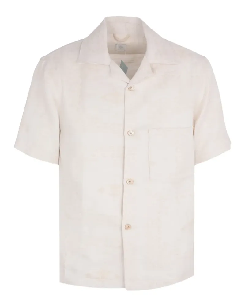 Eleventy paisley-patterned short-sleeve shirt - Nude Nude