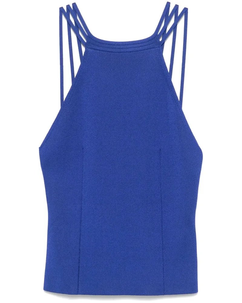 Giorgio Armani Gestricktes Tanktop - Blau Blau