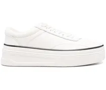Sneakers mit Plateausohle - Weiß