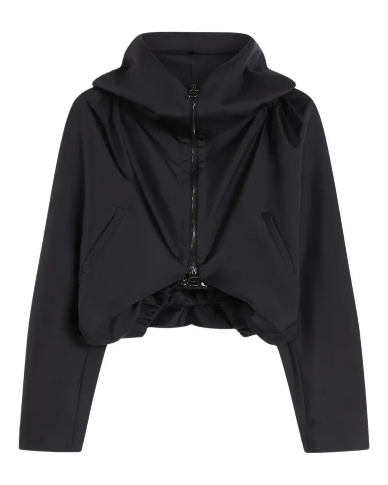 SPORTMAX Seidenjacke mit Kapuze - Schwarz Schwarz