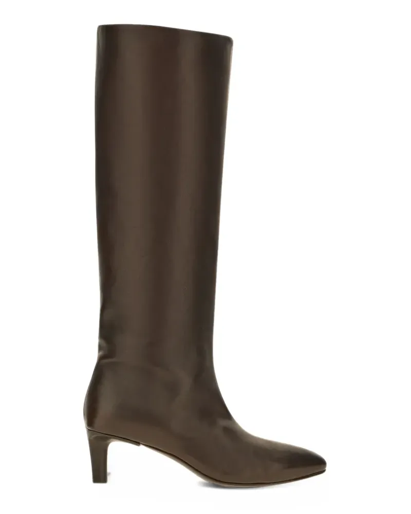 Officine Creative Italia Kniehohe Stivali Stiefel mit spitzer Kappe - Braun Braun