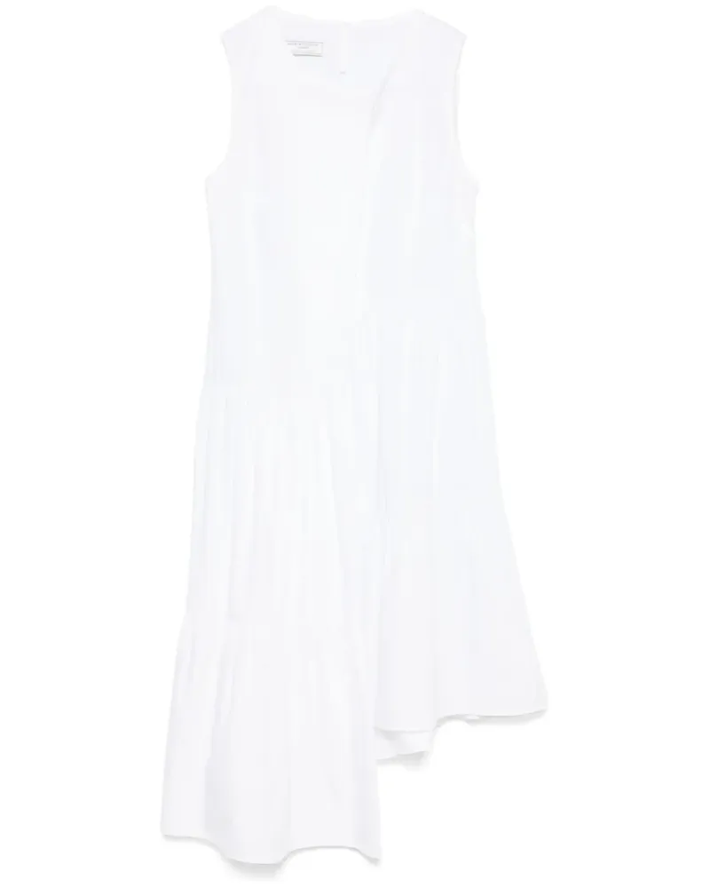 Société Anonyme Midikleid aus Popeline - Weiß Weiß