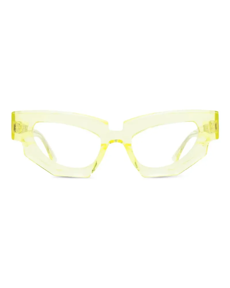 KUBORAUM Brille mit Cat-Eye-Gestell - Gelb Gelb