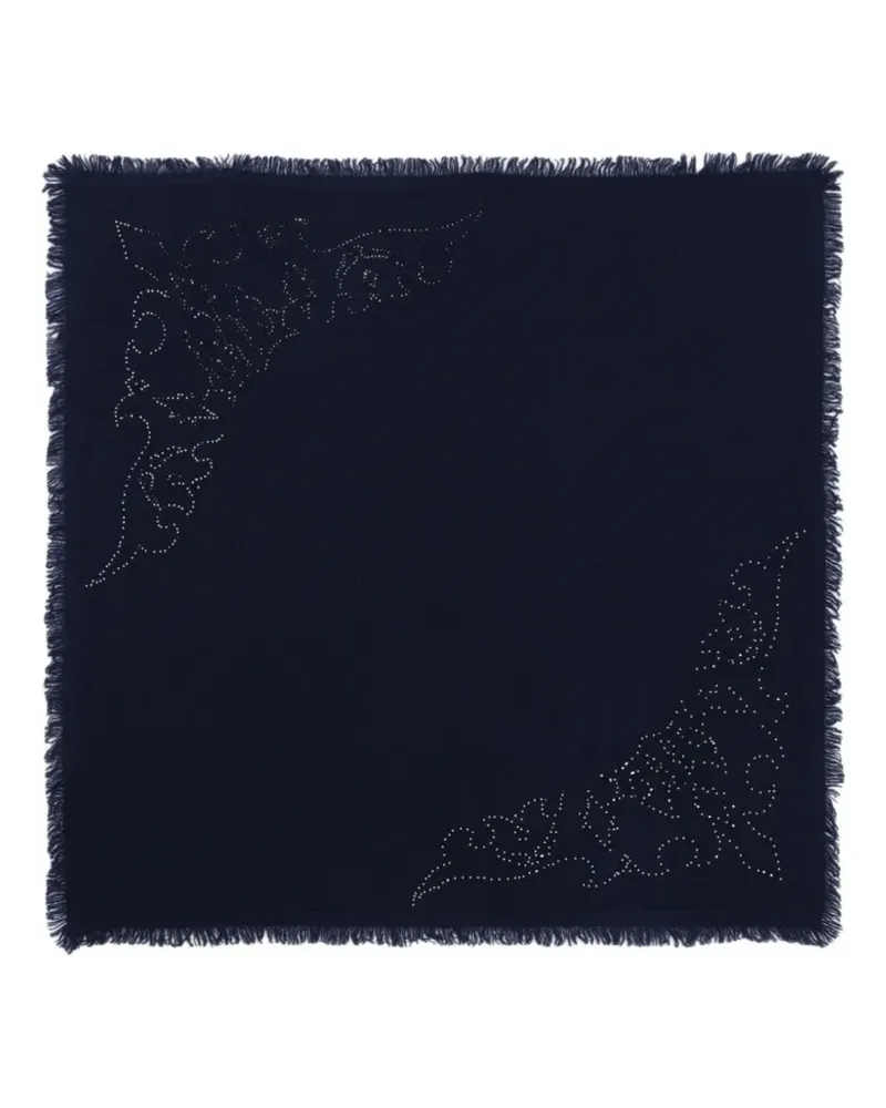 Zadig & Voltaire Ausgefranster Schal mit Strass - Blau Blau