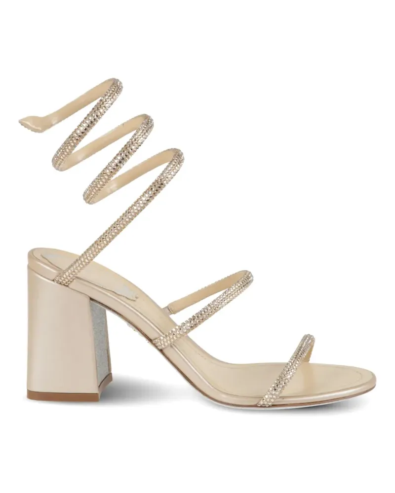 René Caovilla Cleo Sandalen mit Kristallen - Nude Nude