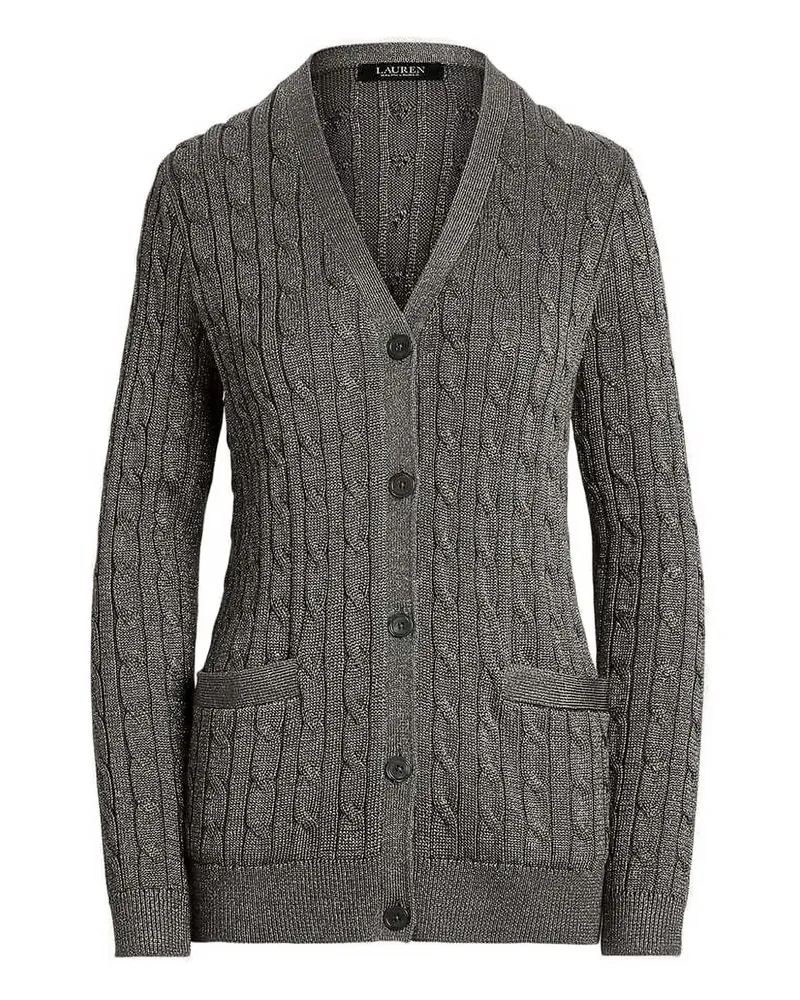 Ralph Lauren Cardigan mit Zopfmuster - Grau Grau