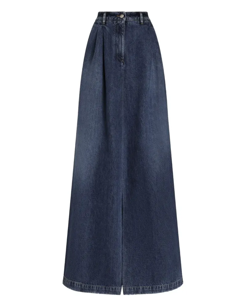 Dolce & Gabbana Maxirock mit Falten - Blau Blau