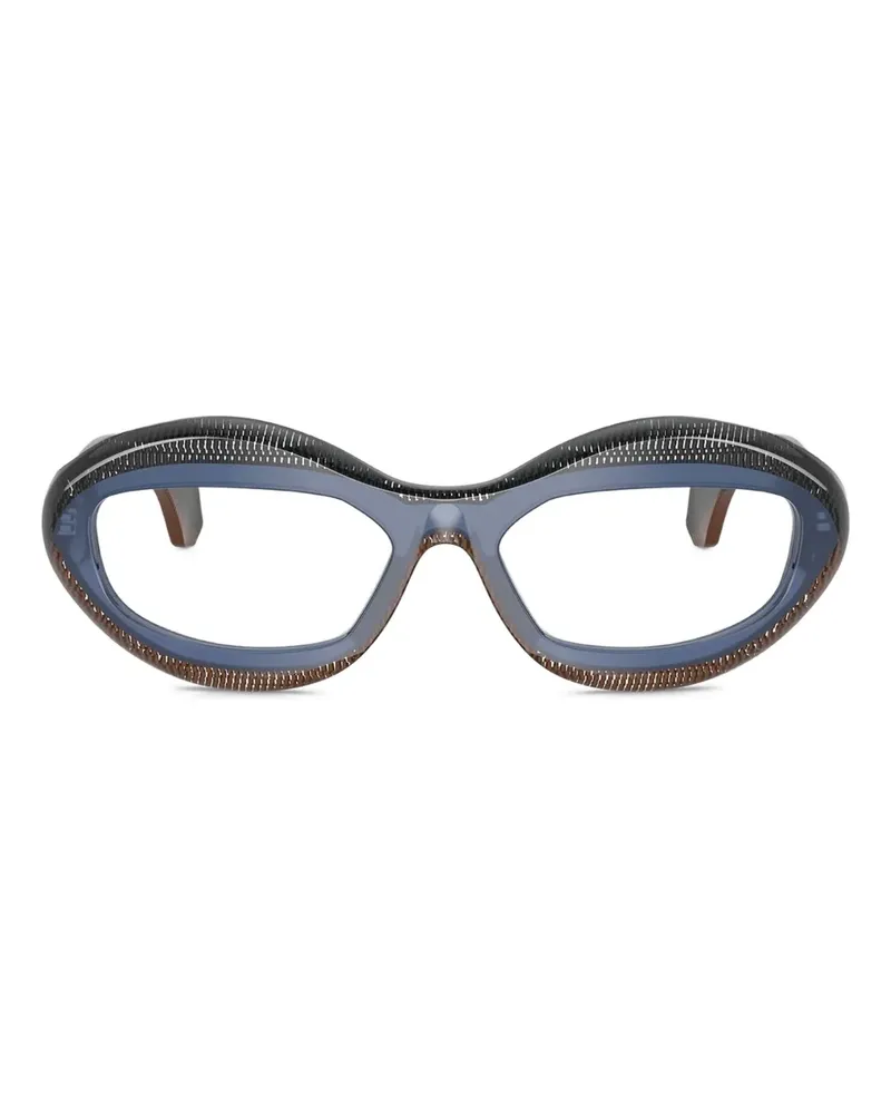 Alain Mikli Brille mit ovalem Gestell - Blau Blau
