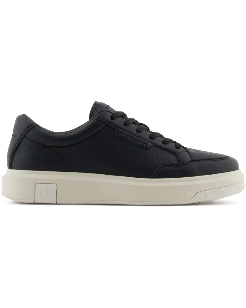 Armani Exchange Sneakers aus Leder - Schwarz Schwarz