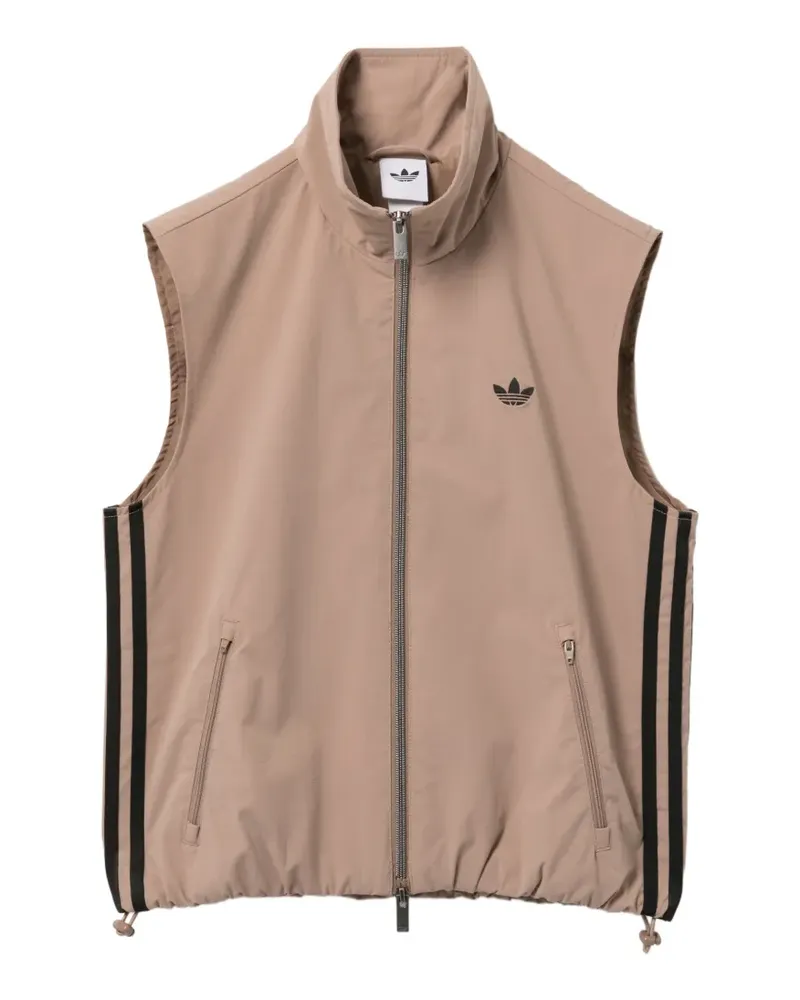adidas ADILENIUM 5.0 SLEEVELESS TRACK TOP - Braun Braun