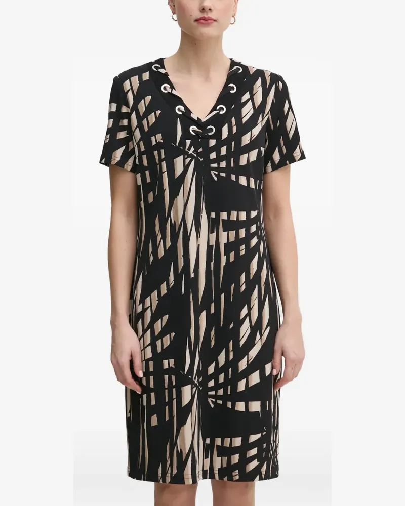 Joseph Ribkoff Kleid mit V-Ausschnitt - Schwarz Schwarz