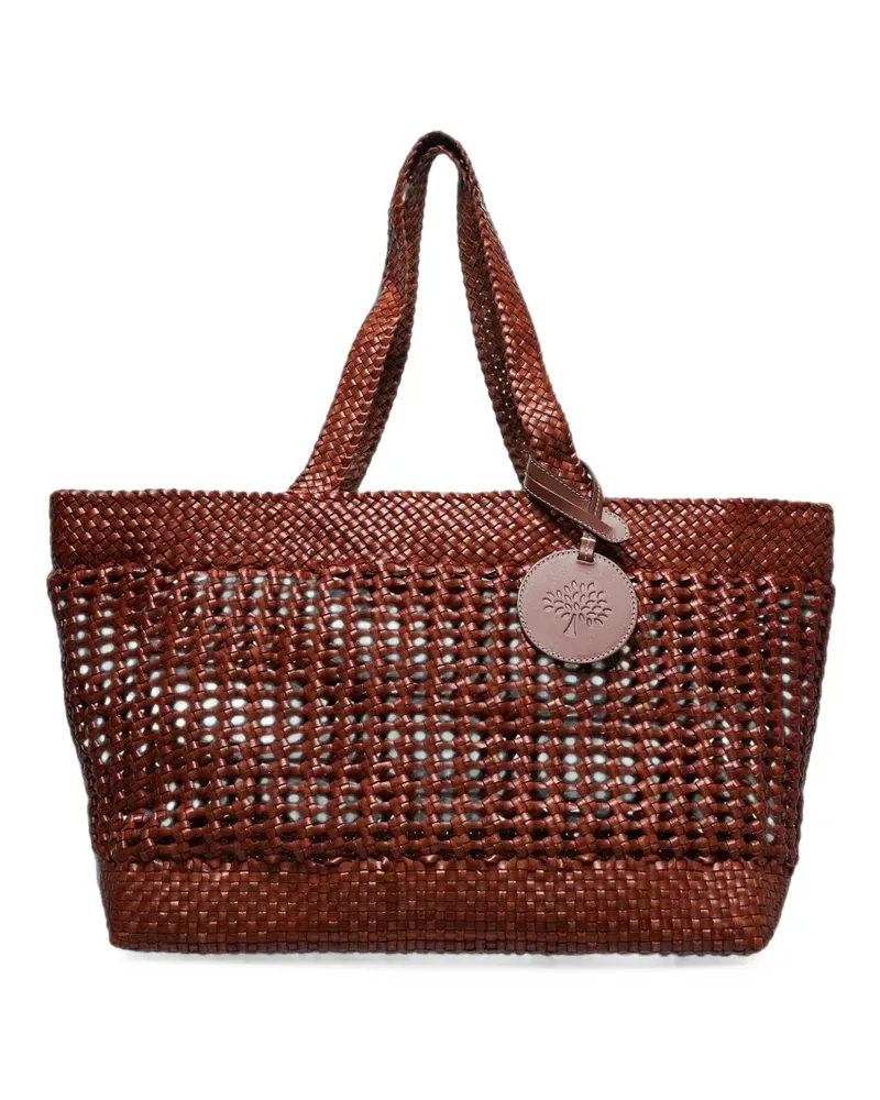 Mulberry Großer Shopper mit Logo-Patch - Braun Braun