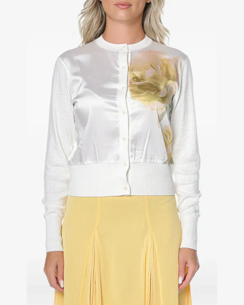 Ted Baker Isalda Cardigan mit Blumenprint - Weiß Weiß