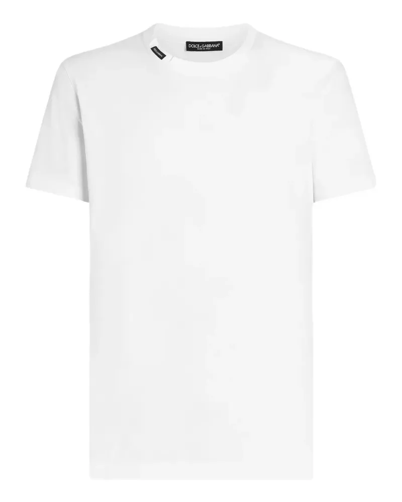 Dolce & Gabbana T-Shirt aus Baumwolljersey - Weiß Weiß