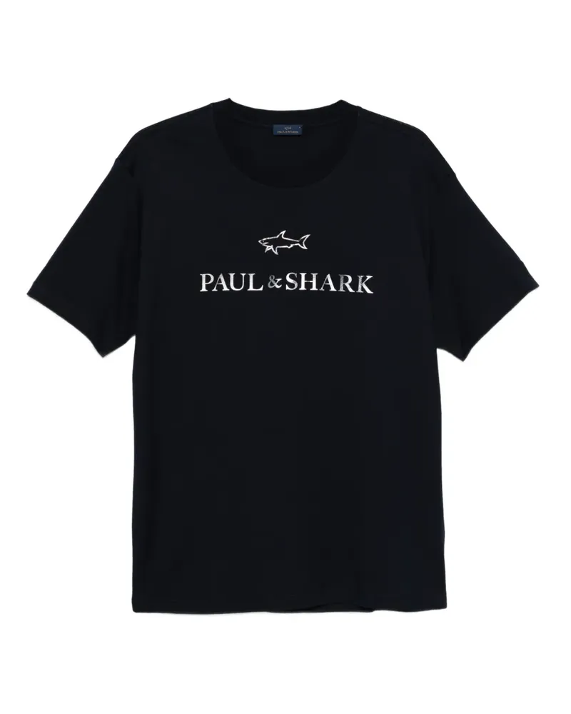 Paul & Shark T-Shirt mit Logo-Print - Blau Blau