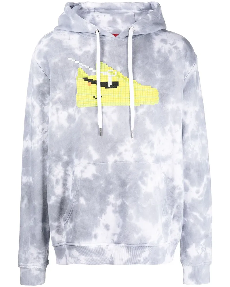 Mostly Heard Rarely Seen Volt Hoodie mit Batikmuster Grau