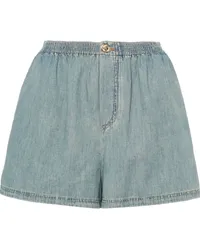 Moschino Ausgeblichene Jeans-Shorts Blau