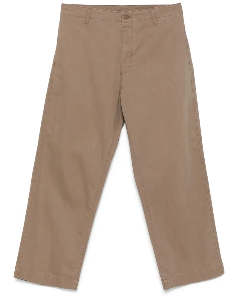Emporio Armani Gerade Hose - Nude Nude