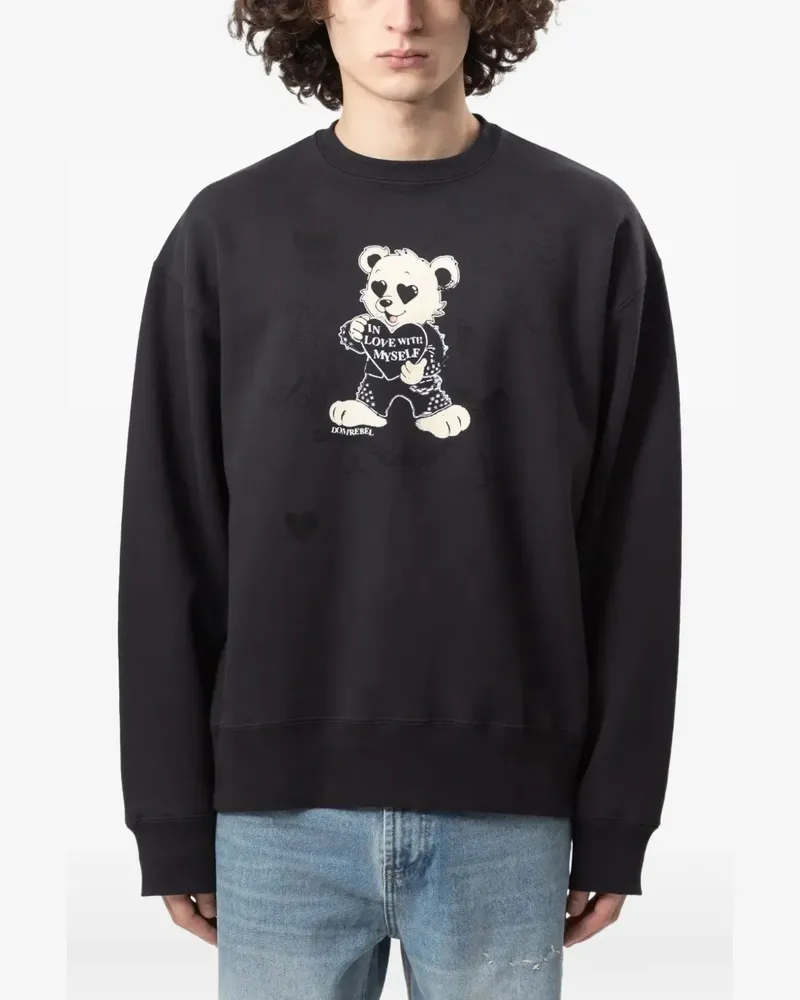 DOMREBEL Moi graphic-print sweatshirt - Schwarz Schwarz