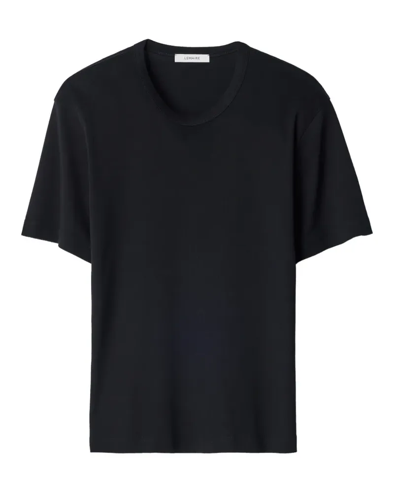 Christophe Lemaire rib T-shirt in jersey - Schwarz Schwarz
