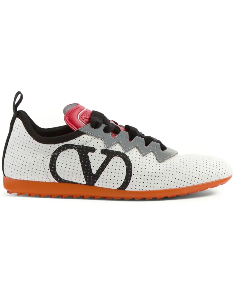 Valentino Garavani Perforierte Chromathon Sneakers - Weiß Weiß