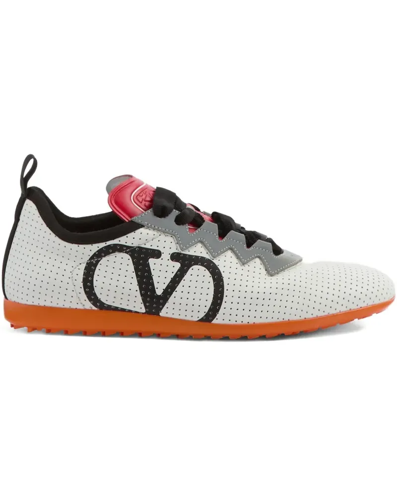Valentino Garavani Perforierte Chromathon Sneakers - Weiß Weiß