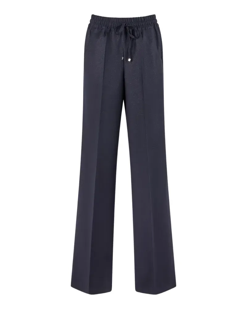 Kiton glitter-effect drawstring trousers - Blau Blau