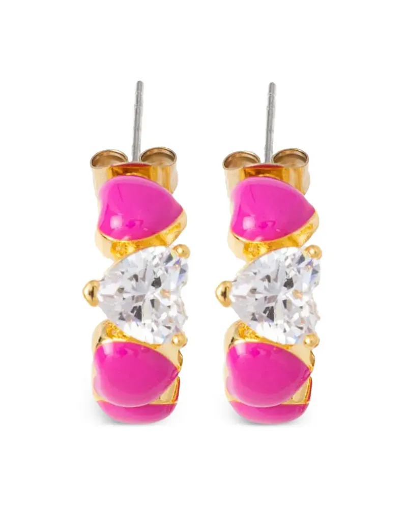 Chiara Ferragni heart-stone earrings - Gold Gold
