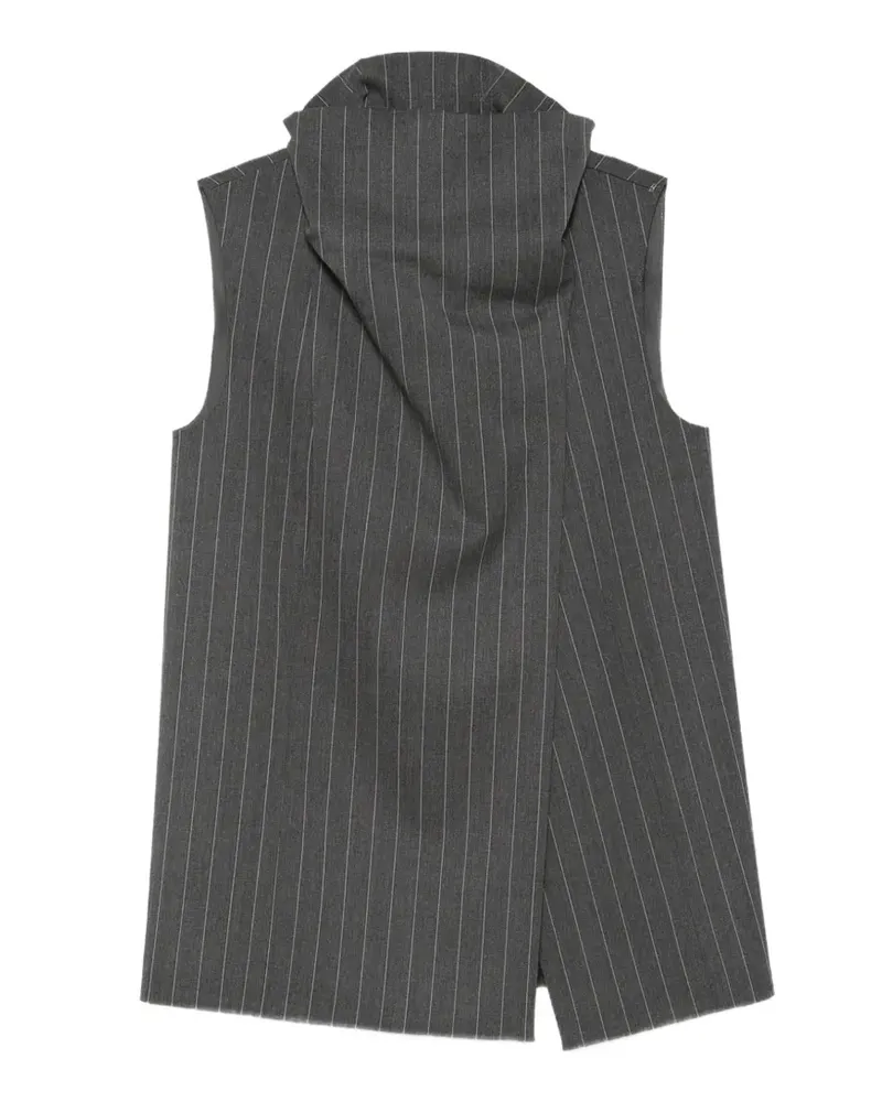 SPORTMAX Albata Weste mit Nadelstreifen - Grau Grau