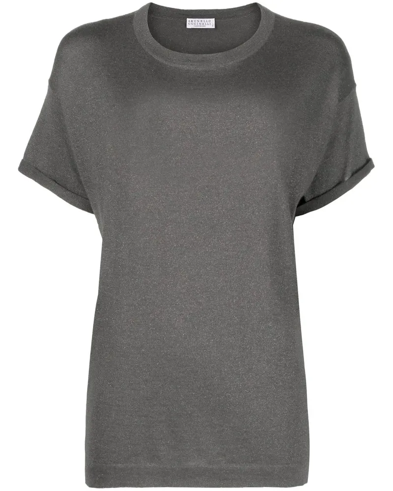 Brunello Cucinelli T-Shirt mit rundem Ausschnitt - Grau Grau
