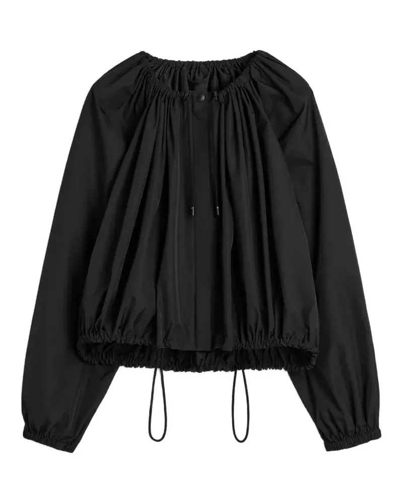 Totême Geraffte Parachute Jacke - Schwarz Schwarz