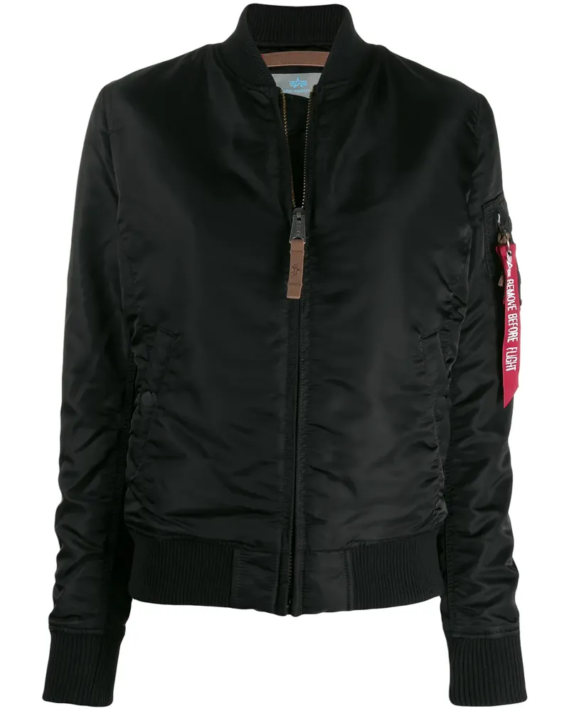 Alpha Industries Klassische Fliegerjacke - Schwarz Schwarz