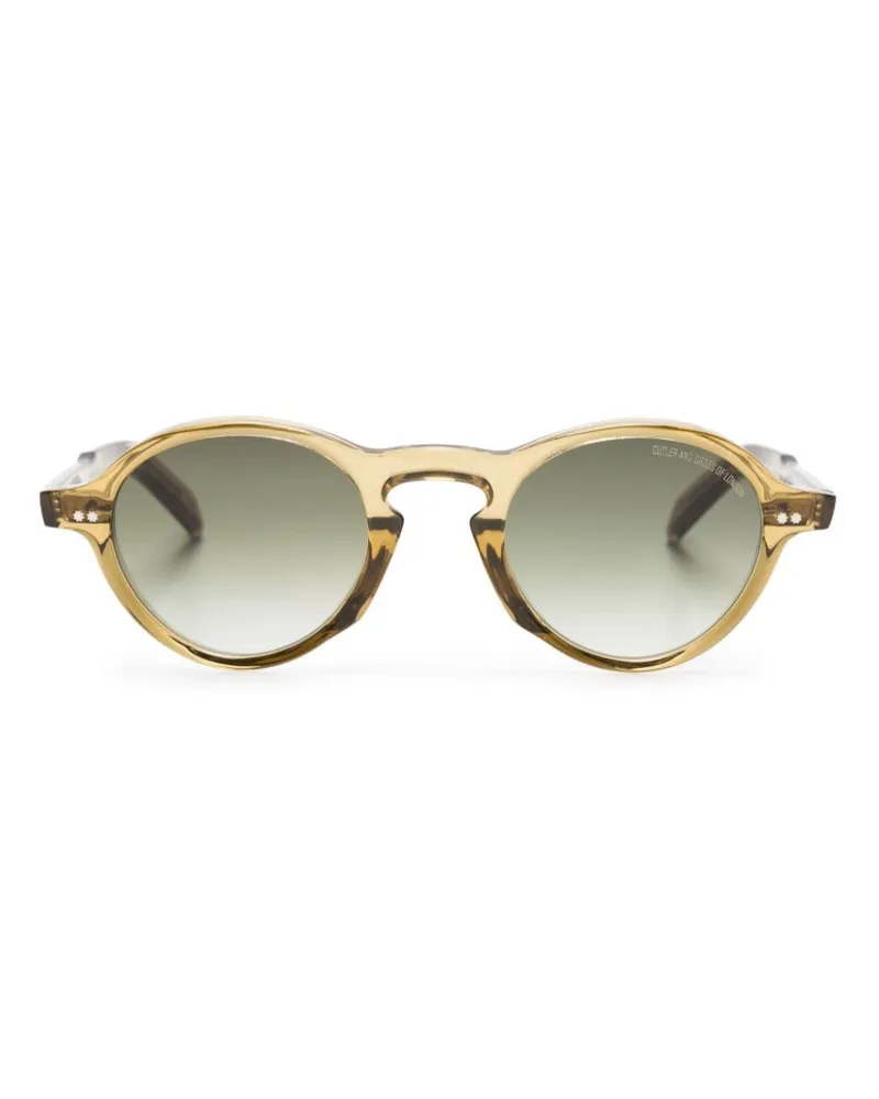 Cutler and Gross GR08 Sonnenbrille mit rundem Gestell - Braun Braun